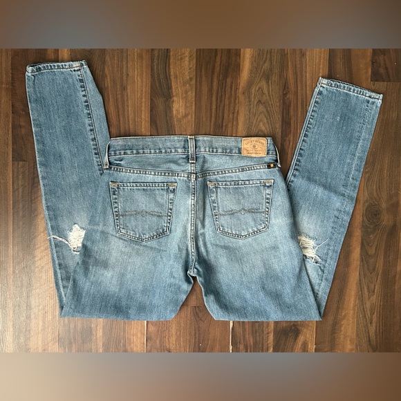 Lucky Brand Sienna Slim Boyfriend Ripped Jeans in Light Blue Size 0/25 - Picture 10 of 10